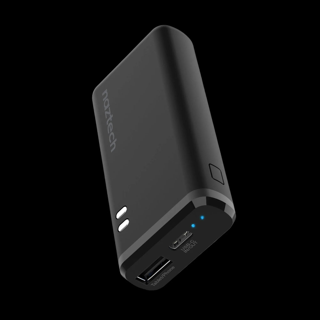 Naztech 4000mAh USB-C + USB Power Bank with 13 Hours Battery Life