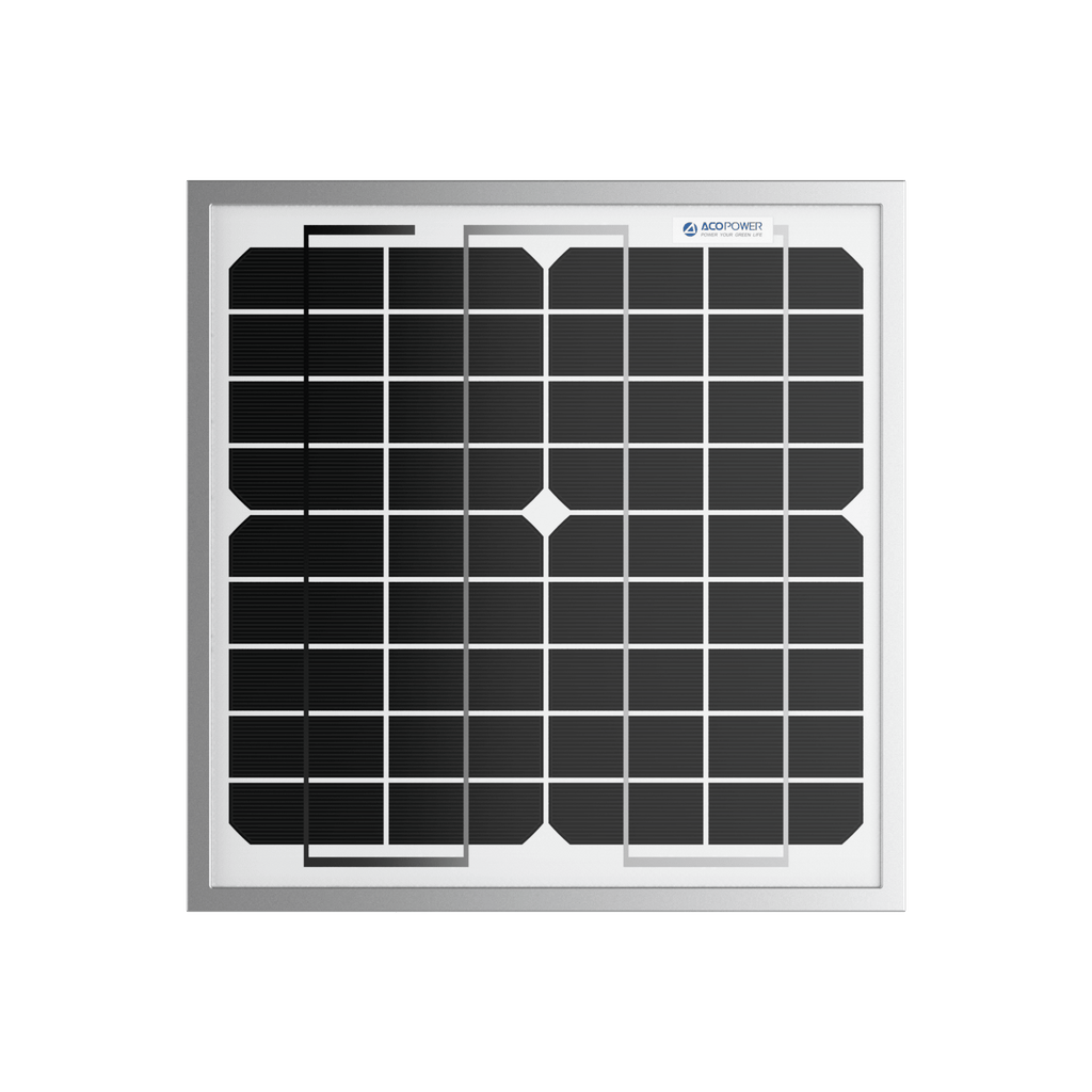 10 Watt 12 Volt Monocrystalline Solar Panel