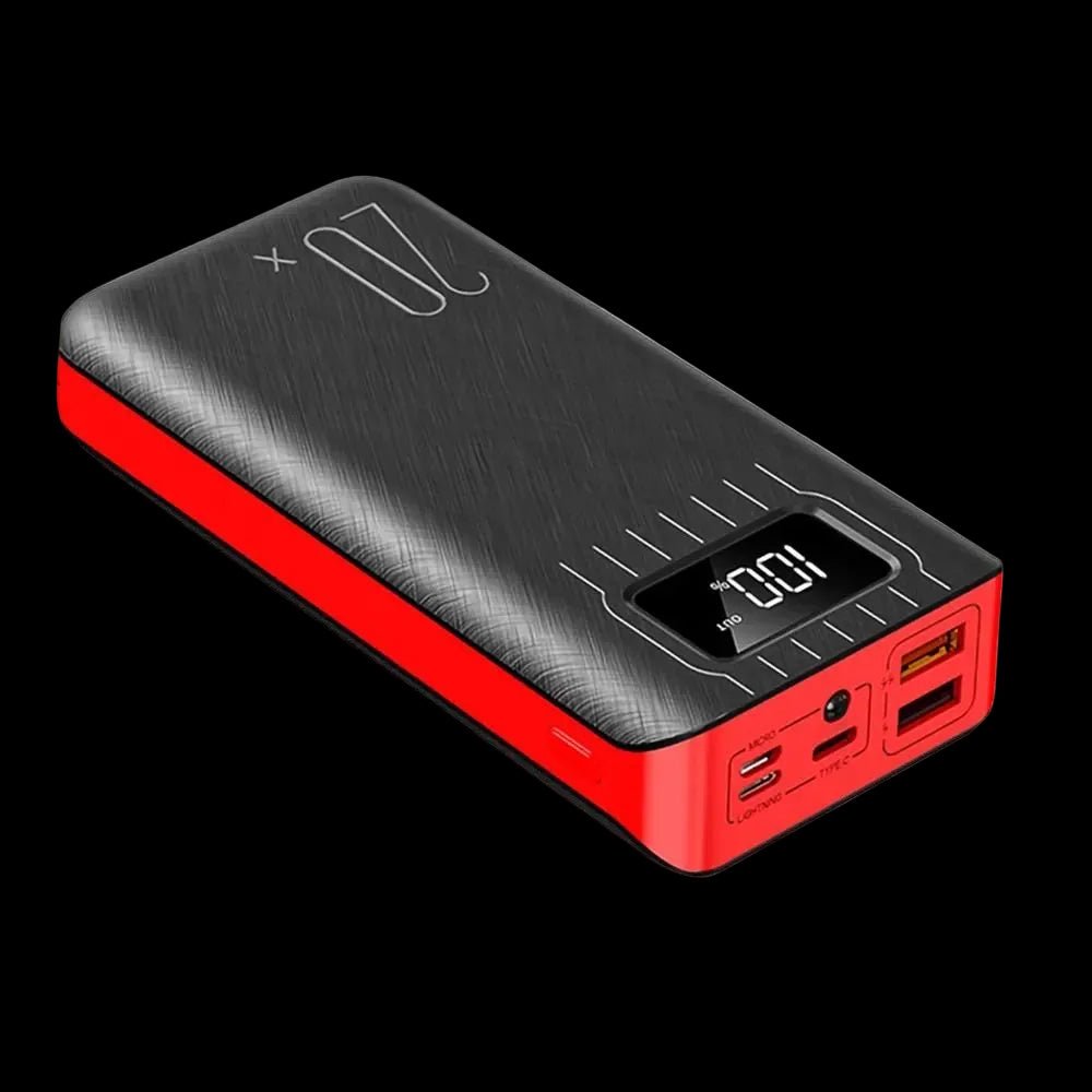 20000mAh External Battery Power Bank Dual USB With LED Flashlight
