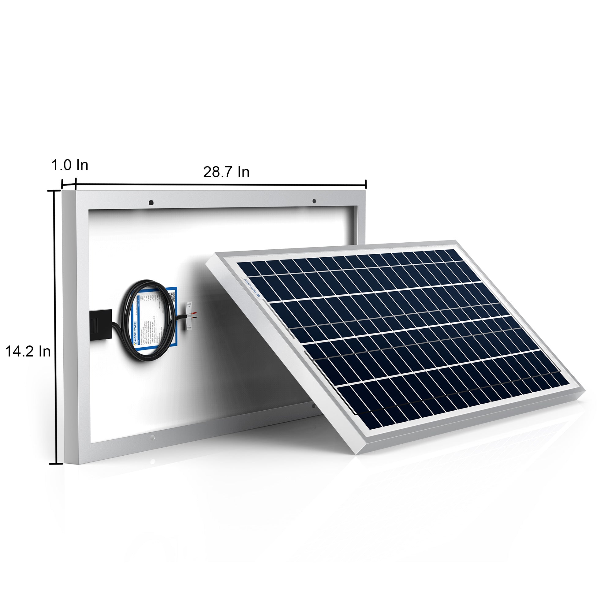 35 Watt 12 Volt Polycrystalline Solar Panel