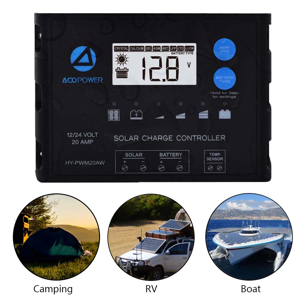 ProteusX 20A PWM Solar Charge Controller