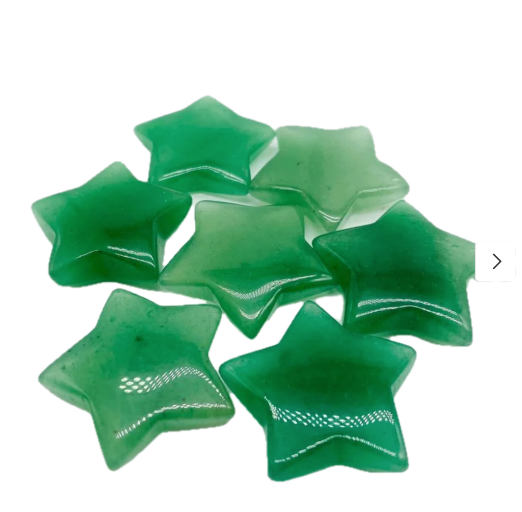 Green Aventurine Shaped Stars&Moon