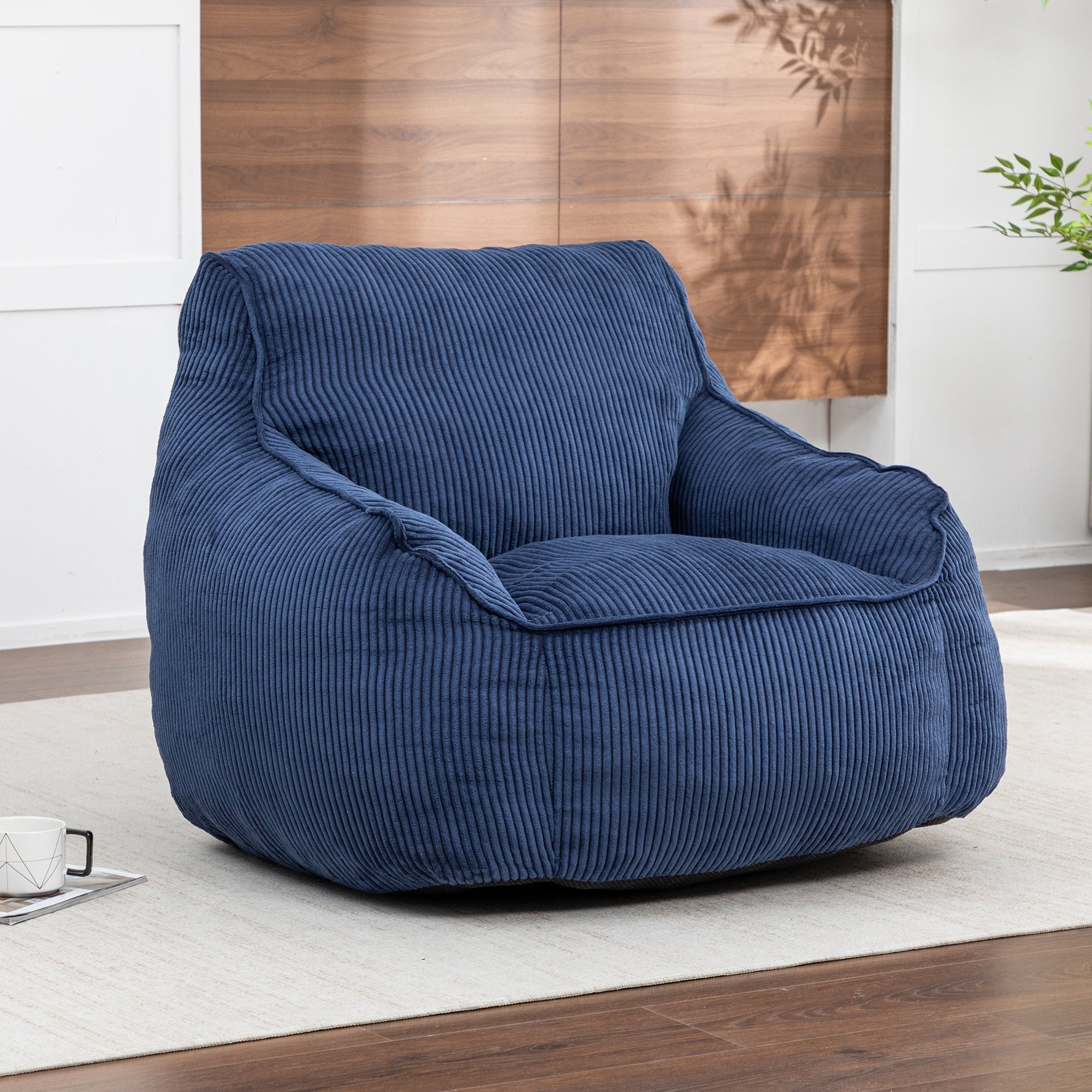 Giant Bean Bag Chair Sofa for Adults Teens, Comfy Corduroy Large Bean