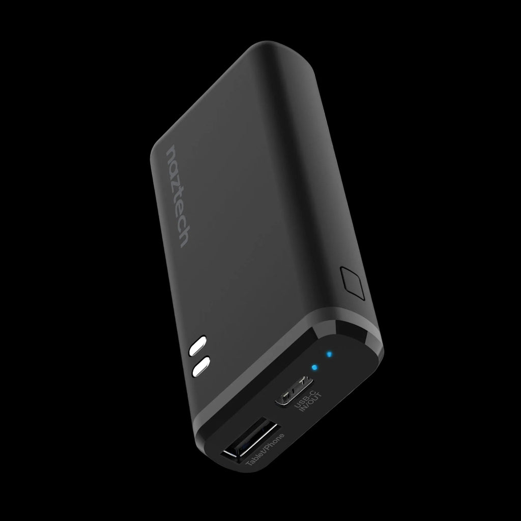 Naztech 4000mAh USB-C + USB Power Bank with 13 Hours Battery Life